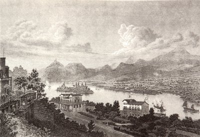 Drachenfels Nonnenwerth Rolandseck von Pierre Joseph Redouté